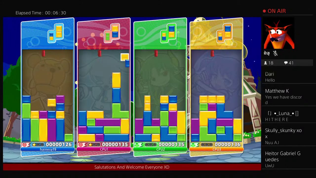 Puyo Puyo Tetris HardCore Ai Let's try Road to PPT 2 Hype We‘re Back ...