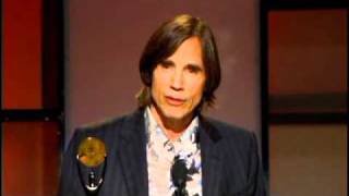 Video thumbnail of "Jackson Browne accepts award Rock and Roll Hall of Fame inductions 2004"