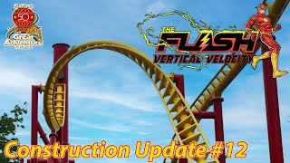 Flash Vertical Velocity | Construction Update #12 | Six Flags Great Adventure | May 23rd, 2024