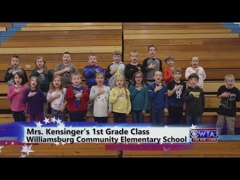 2.22.22 - Mrs. Kensinger's 1st Grade Class, Williamsburg Community Elementary School