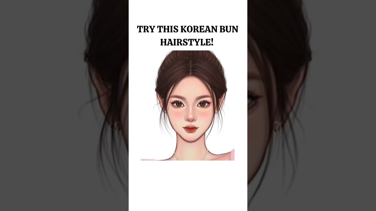 Try this Korean bun hairstyle 🍓