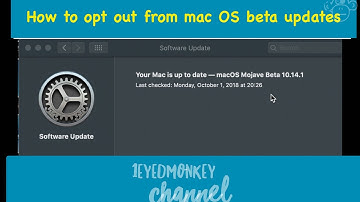 How to opt out from mac os mojave beta updates