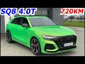 Audi sq8 40tfsi 720km stage 1 gregor10 chiptuning poland test intercoolera rsq8 600km vs sq8 507km