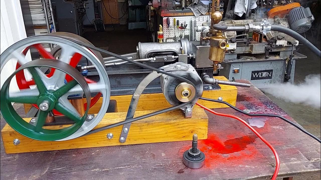 FOR SALE Mill Steam Engine Alternator Whistle Gauge Offgrid Live Steam