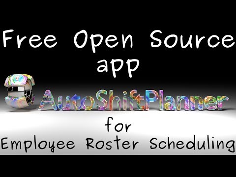 Auto Shift Planner - Free Open Source app for Employee Roster Scheduling