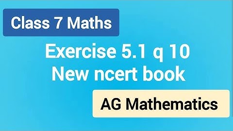 class 7 Exercise 5.1 q10 in the adjoining figure name the following pair of angles