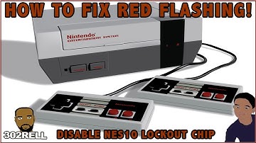 How to fx the Flashing Red Light on NES by removing NES10 lockout chip - Play Import & Bootlegs