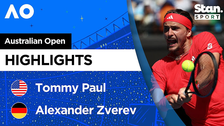 Tommy Paul v Alexander Zverev | Quarter-Finals | Australian Open 2025