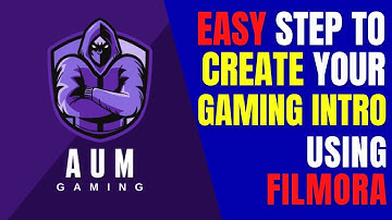 Basic Tutorial How to make amazing Gaming Intro using Filmora