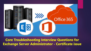 Interview Questions O365, Exchange Online, Exchange Hybrid, Exchange On Premise - Certificate Issue