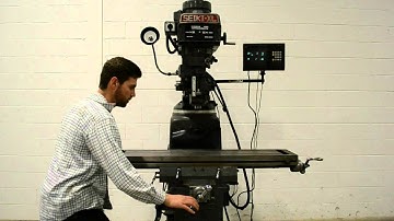 Seiki XL 3VX 10" x 50" Vertical Milling Machine  w/ DRO