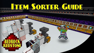 Item Sorter Guide Stackable & Non-Stackable | Minecraft Bedrock Redstone Tutorial | MCPE XBOX PS