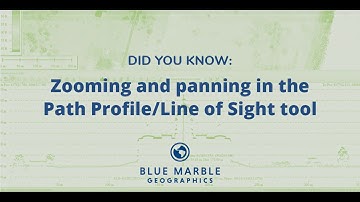 Zooming and panning in the Path Profile/Line of Sight tool