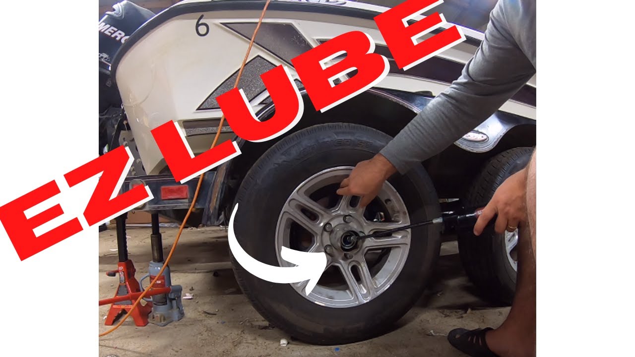 Greasing Trailer Wheel Bearings with EZ Lube Hubs [Spindle Lube] YouTube
