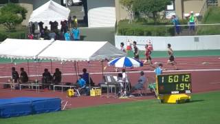 秋田県選手権　男子800m　決勝　20170708　八本
