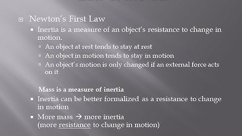 Inertia  - Lesson SPH3U