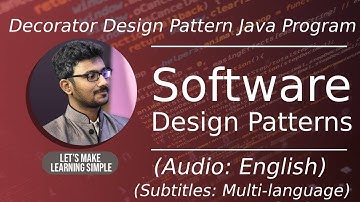 Decorator Design Pattern Java Program (Software Design Patterns Tutorial)