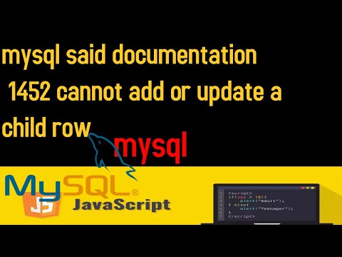 ERROR 1452: Cannot add or update a child row: a foreign key constraint fails