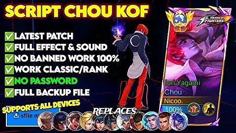 Chou KOF Skin Script No Password | Latest Patch