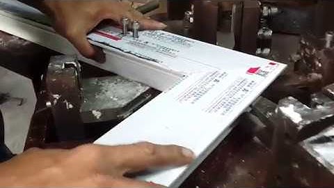 Hướng dẫn chỉnh máy ép góc cửa đi Xingfa hệ 55