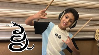 Enter Sandman - Metallica - Drum Cover By 11Yr Old Drummer
