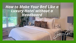 How To Make Your Bed Like A Luxury Hotel WITHOUT A Headboard😲