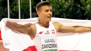 Marek ZAKRZEWSKI mistrzem Europy juniorów na 100M! REKORD POLSKI U-20!