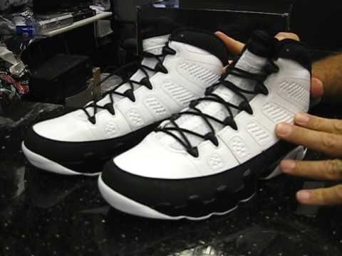 jordan retro 9 white black