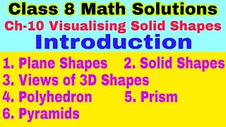 Class 8 Ch 10 | Visualising Solid Shapes | Introduction | 2D Shapes | 3D Shapes | NCERT | Chapter 10