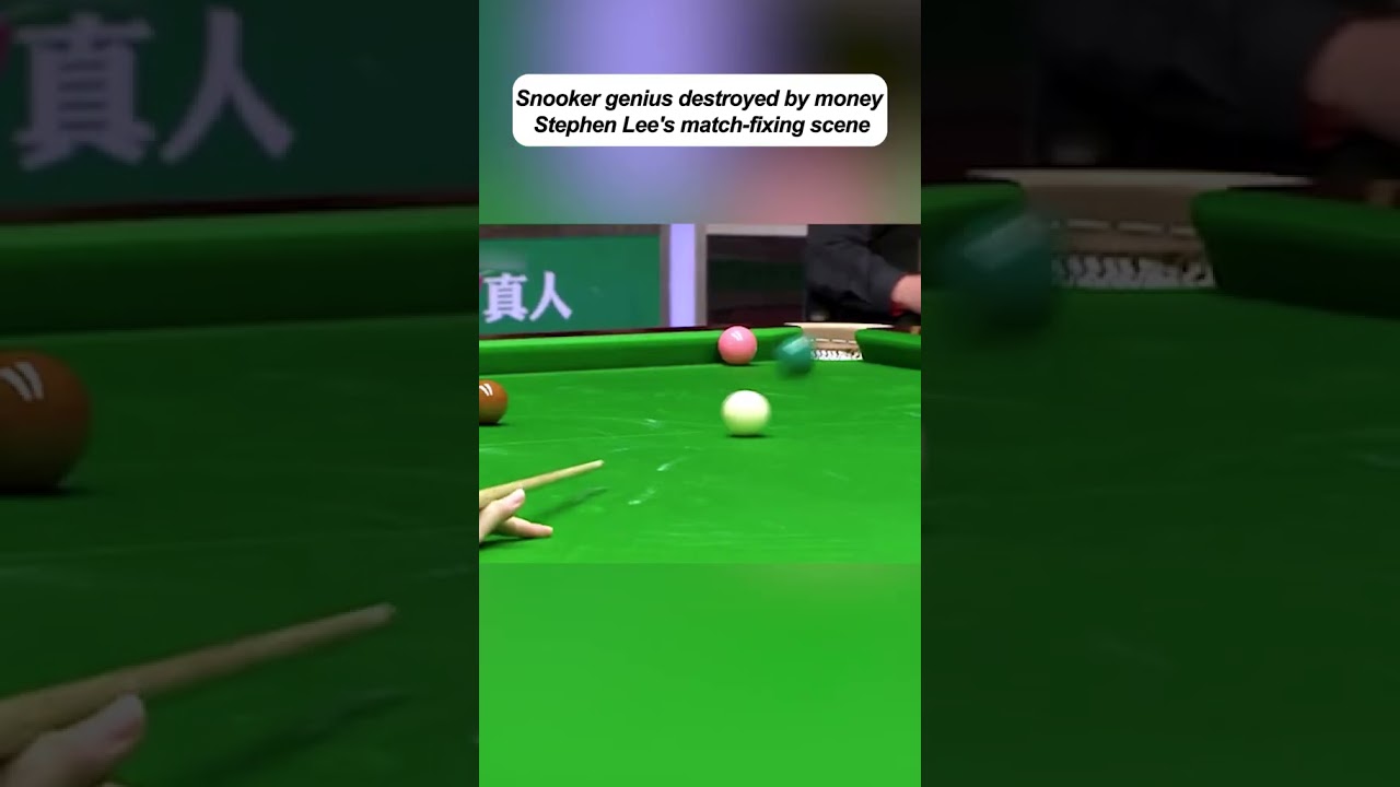 Match Fixing in Snooker|Stephen Lee 