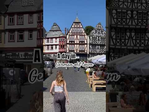 A day in Idstein, German old town (altstadt)