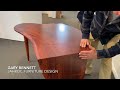 Sculptural Jarrah Burl Desk By JahRoc Furniture Design 