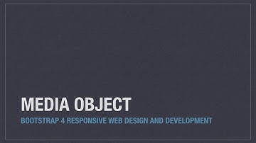 Bootstrap 4 (Alpha 6) layout: Media object
