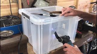 DIY Enclosed Cat Litter Box | Indoor/Outdoor - Mess free & Less Odour
