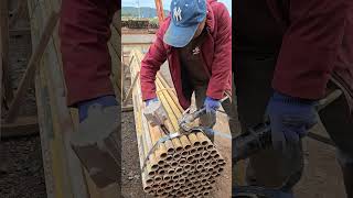 Used Steel Pipe Bundling Process - Good tools and machinery make work easy