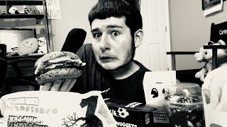Burger King Spooky Menu Mukbang (No Talking ASMR)