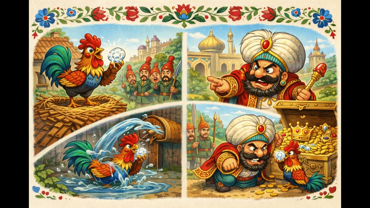 A kis kakas gyémánt félkrajcárja - magyar népmese (hangos mese)