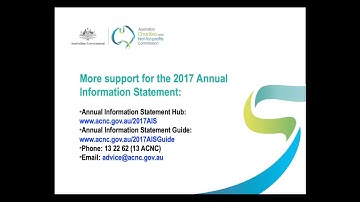 How to submit your 2017 Annual Information Statement: Completing Section A - Charity information