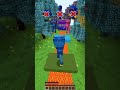 HUGGY WUGGY Mobs vs IMPOSIBLE Minecraft DEATHRUN! #shorts