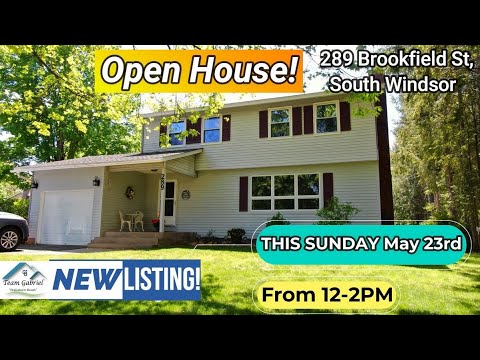 289 Brookfield Street, South Windsor, CT home video tour