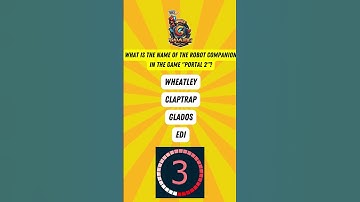 What is the name of the robot companion in the game "Portal 2"? #gamingtrivia #ai #fyp #portal2