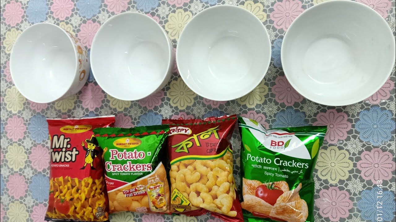 Yammy Mr Twist And potato And Kal Chips.ASMR