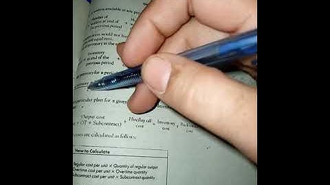 operation and production management aggregate planning lecture no 3 trial and error method