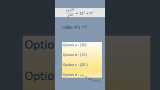 #43    , #msd , #matholics @Math_science_duniya_MSD , value of x ? @JULOOS_OF_INDIA