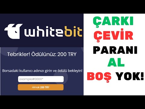 WHİTEBİT ÇARK ÇEVİR PARA KAZAN! | BOŞ YOK 🎁 #keşfet #whitebit #bedava #borsa #trader #ödül #kyc #btc