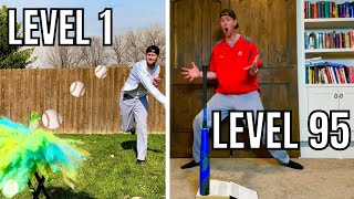 Insane Baseball TRICK SHOTS from Level 1 to Level 100