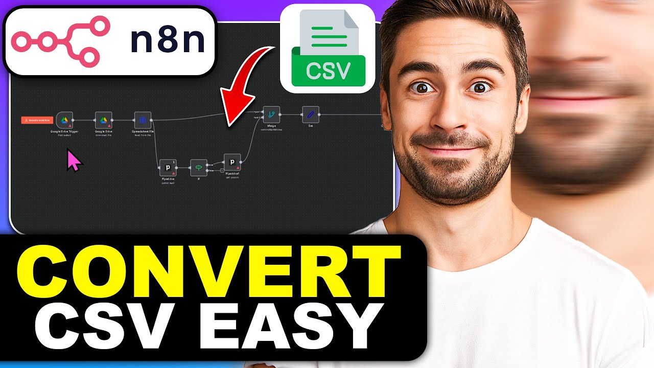 How to Add a CSV File to a CRM Converter Using n8n