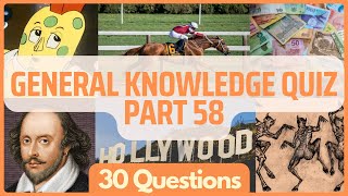 General Knowledge Pub Quiz Trivia | Part 58