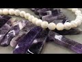 Wire Wrapped Amethyst Gemstone Necklace Tutorial Featuring Vinswet Stone Store! 💜🤩💜