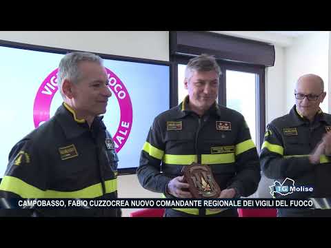 Video Campobasso, Fabio Cuzzocrea nuovo comandante regionale dei Vigili del Fuoco